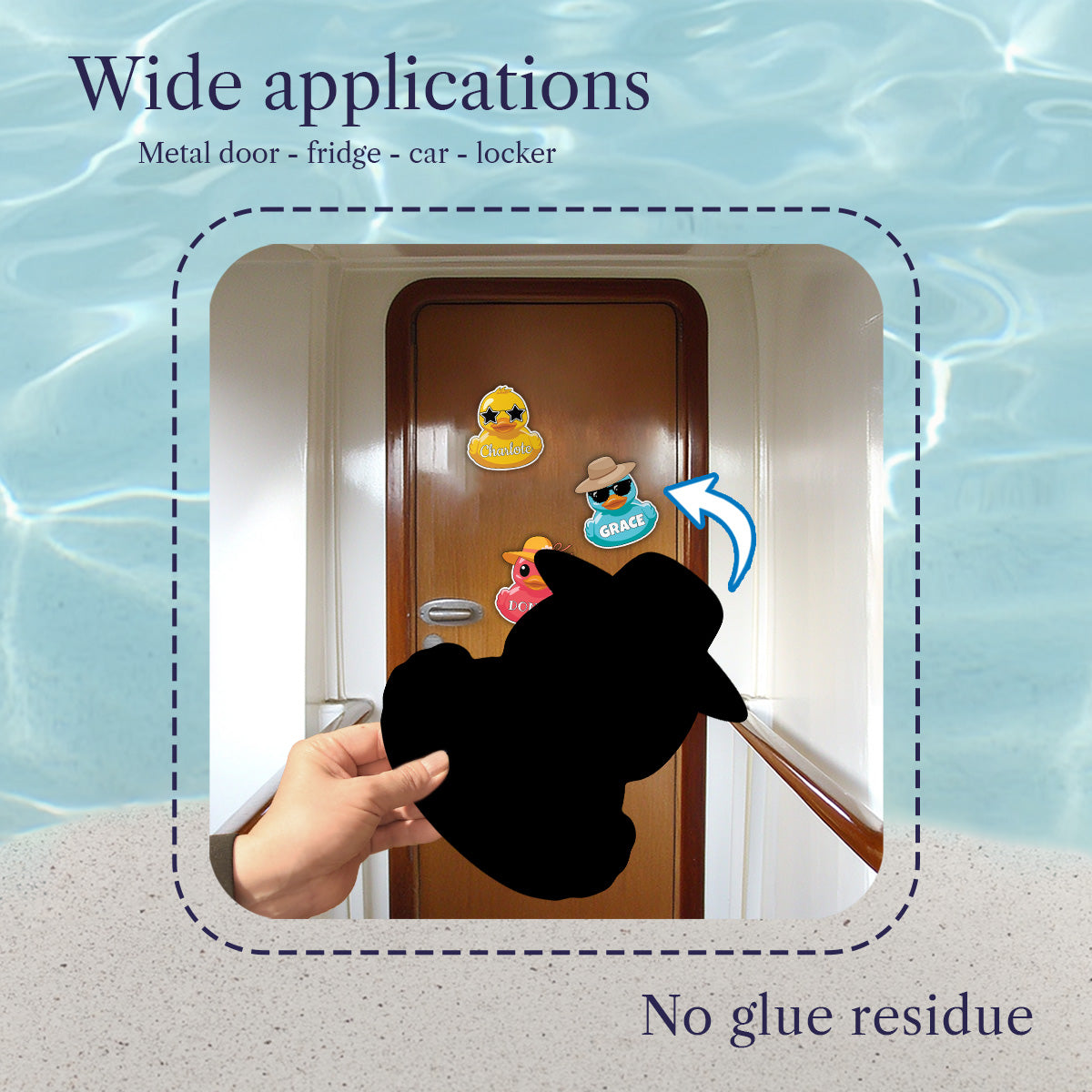 Custom Funny Cruise Duck Magnet for Cruise Door, Customized Cruising Duck Stateroom Decor, Durable Waterproof Cruise Magnet, Personalized Family Vacation Keepsake Travel Gift